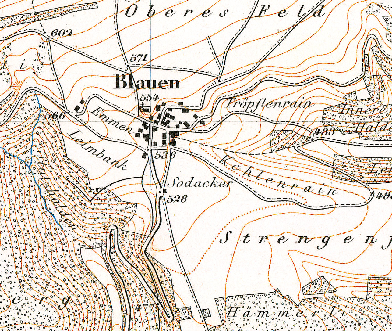 E17644 BL01 Siegfriedkarte Blauen